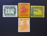 Manciukuo (Manchuria sub Ocupație Japoneză) 1942 - Set 4 Timbre &bdquo;Aniversarea a 10 Ani de la Fondarea Statului Manciukuo&rdquo; -CLN1