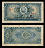Bancnote Romania, bani vechi- 3 lei 1966