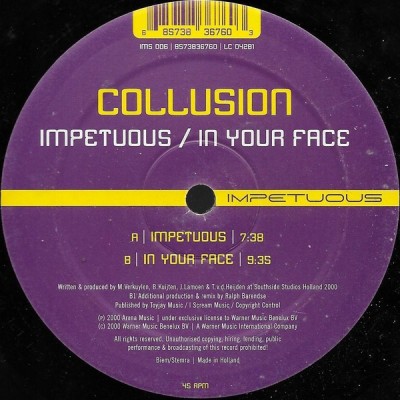 Collusion - Impetuous (Vinyl) foto