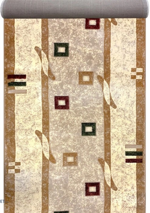 Traversa Covor Lotos 579 Crem / Bej Latime 100 cm Diverse Lungimi 1800 gr/mp