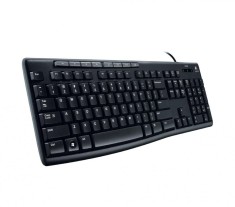 Tastatura Logitech Media Keyboard K200, USB, Negru