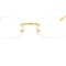 Rame ochelari de vedere dama cu brate din bambus Aurii tip Ray Ban&nbsp;Gucci&nbsp;Prada