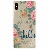 Husa silicon pentru Apple Iphone X, Cute Flower Phone