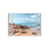 Autocolant decorativ, Fereastra, Natura si peisaje, Multicolor, 85 cm, 2109ST