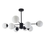 Cumpara ieftin Candelabru vintage, 8 globuri albe x E27, negru