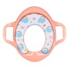 Reductor WC Honey Baby, Model Curcubeu, Cu M&acirc;nere, Fete, Culoare Roz, Dimensiuni 41x37cm, Oem