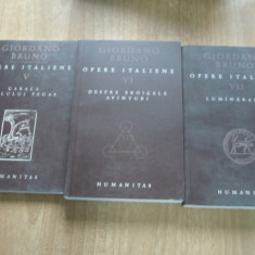 Giordano Bruno – Opere italiene vol. V-VII (3 volume)