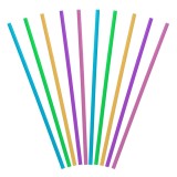 Paie de plastic reutilizabile, 50 buc, &Oslash;5x210mm, Colorate, CMCLASS
