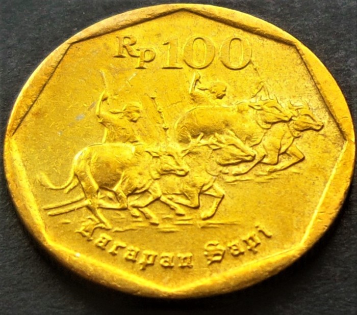 Moneda exotica 100 RUPII - INDONEZIA, anul 1996 *cod 342