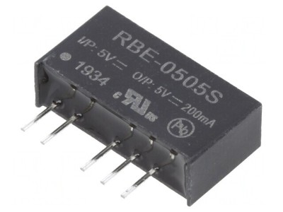 Convertor DC/DC 1W 5V 200mA SIP7 foto
