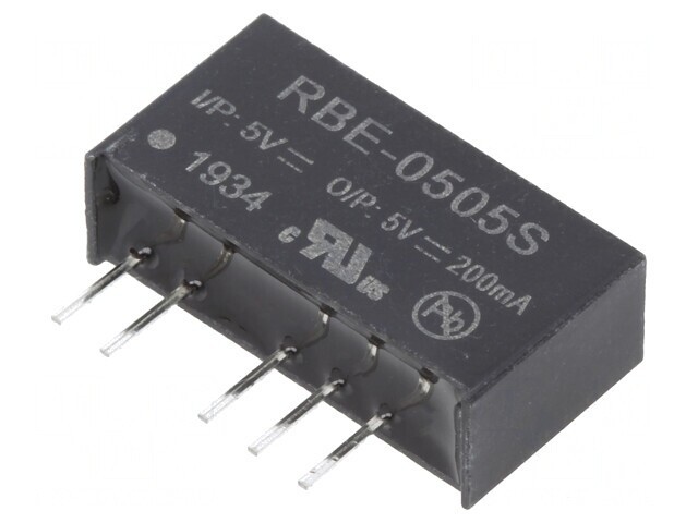 Convertor DC/DC 1W 5V 200mA SIP7