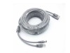 Cablu UTP CAT5E 30m cu Alimentare, Mufat RJ45, Conectori Alimentare 2.1x5.5mm, Gri, Pentru Camere Supraveghere