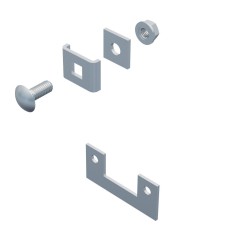 Set piese imbinare canal cablu din sarma mesh pentru coturi sau T-uri