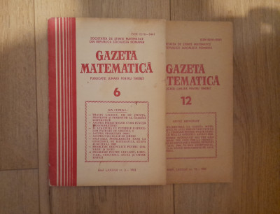 Gazeta matematica 1982 foto