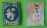 1868 -1870 Carol I cu favoriţi - Emisiunea a II-a - 4 BANI (01)