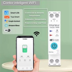Contor intrerupator temporizator inteligent WIFI 16A 25A TUYA