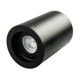 Corp iluminat montaj perete soclu gu10 rotund negru, V-TAC