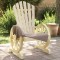Gossi scaune de gradina adirondack, 4 buc., lemn masiv de brad
