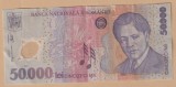 (7) BANCNOTA ROMANIA - 50.000 LEI 2001, POLYMER, PORTRET GEORGE ENESCU, STARE BUNA