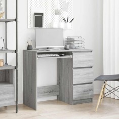 vidaXL Birou, gri sonoma, 90x45x76 cm, lemn prelucrat 815508