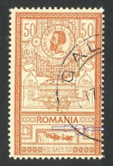 EROARE EFIGII 1903 -Lumen / tușare orange la caseta postalionului -marca CTO