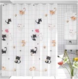 Perdea Dus 70g / 180x200cm - Model-pisica