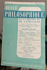 Revue philosophique de la France et de l etranger vol. 2 apr-iun.1967 Philosophie Hispanique Gasset ed.Pierre-Maxime Schuhl