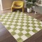 Covor Belgian, Makati 23515, Alb/Verde, Diverse Dimensiuni - 123x170