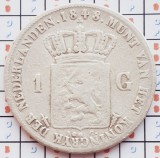 1132 Olanda 1 Gulden 1848 Willem II km 66 argint, Europa