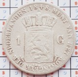 1132 Olanda 1 Gulden 1848 Willem II km 66 argint