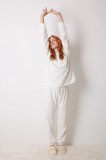 women&#039;secret pijama LOVE ACTUALLY GENERIC PJ femei, culoarea bej, 4758234