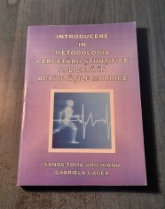 Introducere in metodologia cercetarii stiintifice aplicata activitatile motrice foto