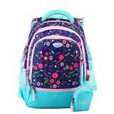 Ghiozdan scolar flori Daco 38 cm