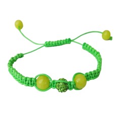 Bratara cu pietre Hematit, Charmuri si Cristale, Verde, 45BJ