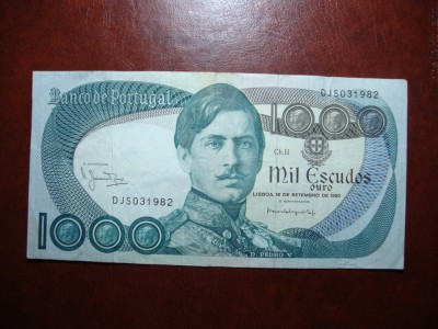 PORTUGALIA 1000 ESCUDOS 1980 foto