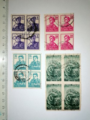 LOT TIMBRE VECHI ROMANIA RPR foto