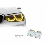 Cumpara ieftin Set de 2 module LED DRL Angel Eyes Yellow CSL compatibil BMW X3 G01 / X4 G02 (2018-2021