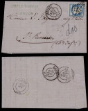 France 1875 Postal History Rare Cover + Content Alen&ccedil;on to Saint Romain D.263
