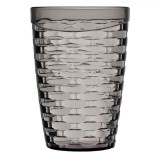 Pahar Plastic, Model Reliefat, Culoare Gri, Capacitate 430ml, Oem