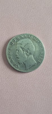 50 bani 1881 Romania, argint foto