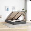 VidaXL Cadru pat otoman fără saltea Gri &icirc;nchis 140x190 cm țesătură 3310876