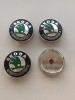 Capace Janta Skoda 60mm, Set 4 Bucati, Plastic+Metal, Accesorii Auto Roti