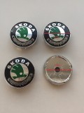 Capace Janta Skoda 60mm, Set 4 Bucati, Plastic + Metal
