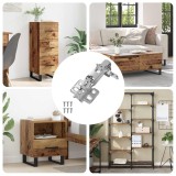 vidaXL Hinge 126 pcs Nichel 35 mm Fier 864682