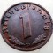 B.042 GERMANIA 1 REICHSPFENNIG 1937 D