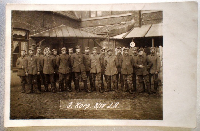 P.175 CP GERMANIA ARMATA WWI MILITARI 9. KORP. 8/18 J.A.