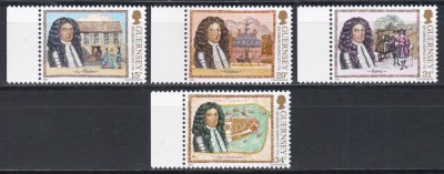 Guernsey 1987 - A 350-a aniversare a nașterii lui Sir Edmond Andros, MNH foto