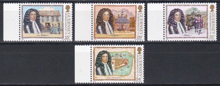Guernsey 1987 - A 350-a aniversare a nașterii lui Sir Edmond Andros, MNH