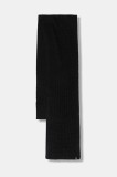 AllSaints eșarfă din amestec de l&acirc;nă culoarea negru, uni, 29ASMC531467