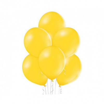 Set 100 baloane pastel galben deschis 30 cm B105 foto